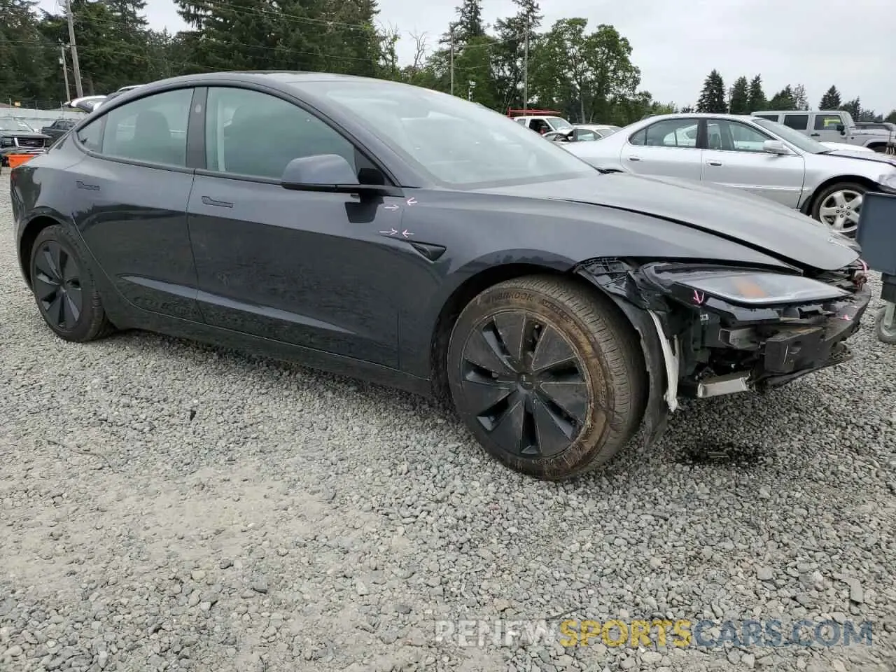 4 Photograph of a damaged car 5YJ3E1EA6RF730497 TESLA MODEL 3 2024