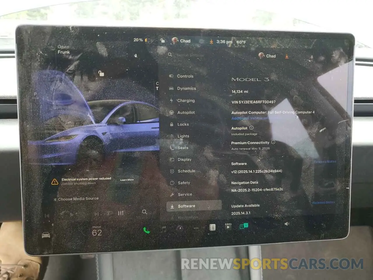 9 Photograph of a damaged car 5YJ3E1EA6RF730497 TESLA MODEL 3 2024