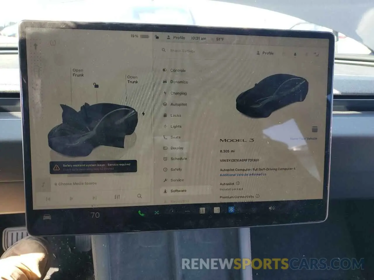 9 Photograph of a damaged car 5YJ3E1EA6RF731388 TESLA MODEL 3 2024