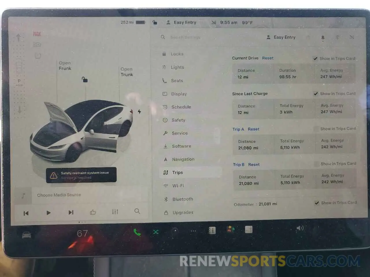 9 Photograph of a damaged car 5YJ3E1EA6RF734033 TESLA MODEL 3 2024