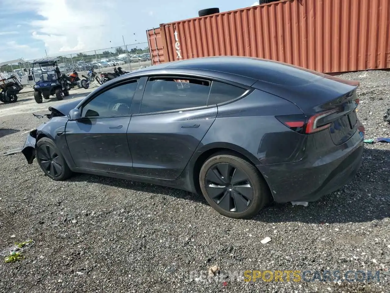 2 Photograph of a damaged car 5YJ3E1EA6RF740818 TESLA MODEL 3 2024