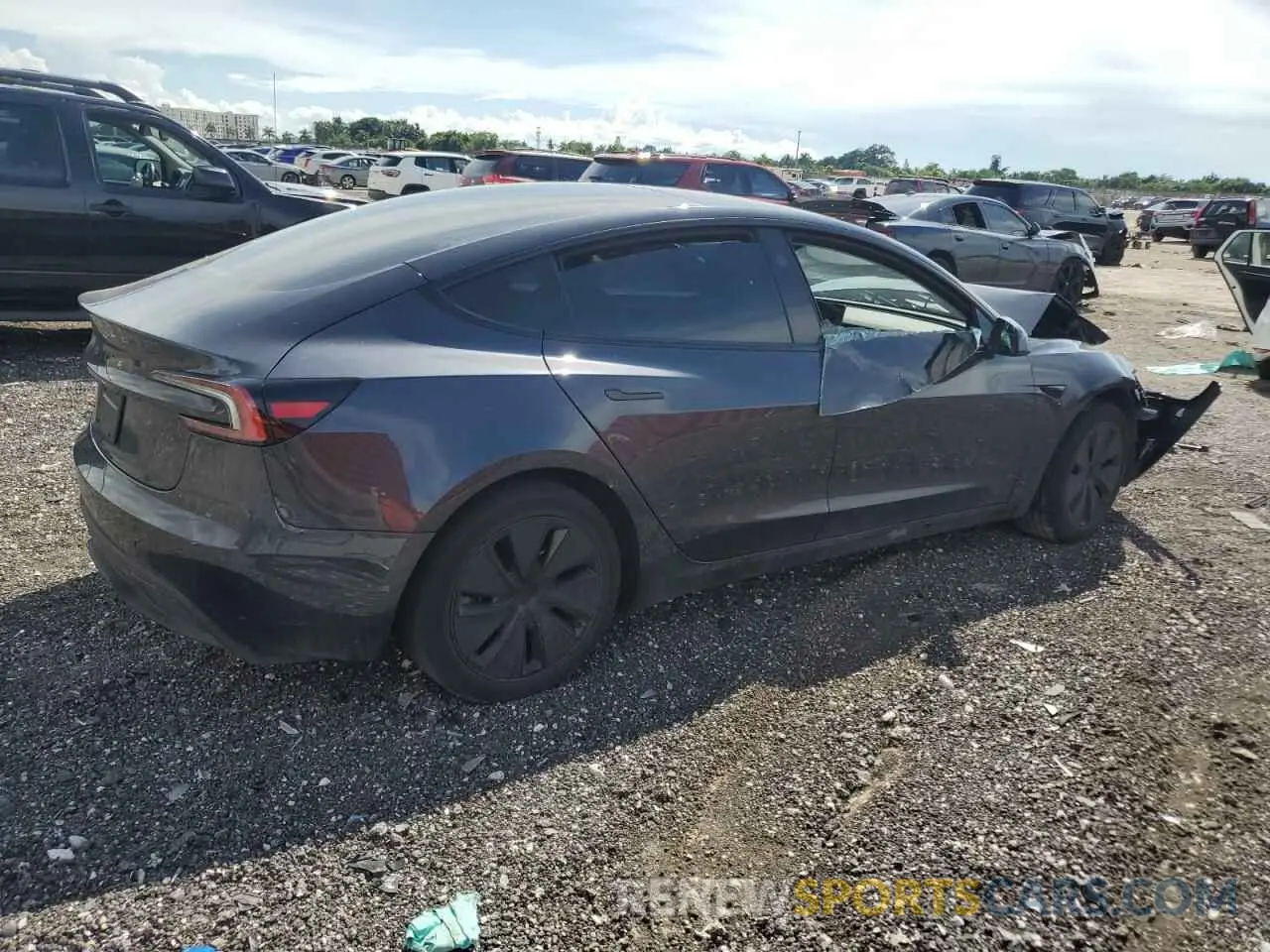 3 Photograph of a damaged car 5YJ3E1EA6RF740818 TESLA MODEL 3 2024