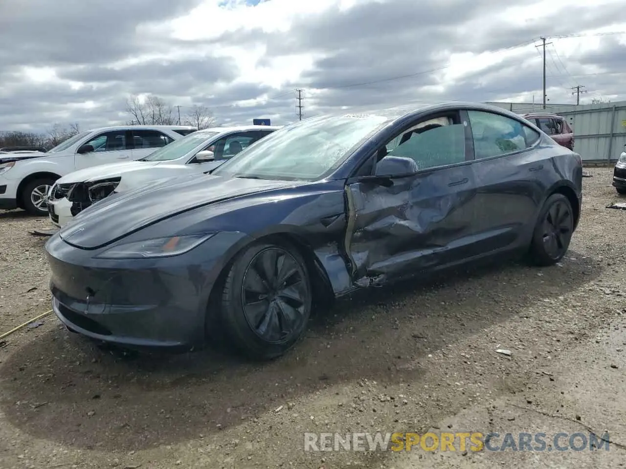 1 Photograph of a damaged car 5YJ3E1EA6RF750085 TESLA MODEL 3 2024