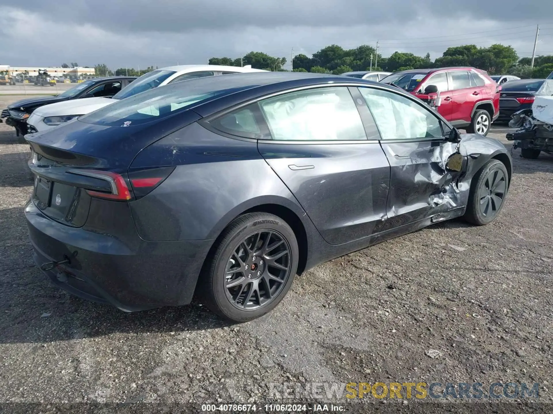 4 Photograph of a damaged car 5YJ3E1EA6RF756503 TESLA MODEL 3 2024