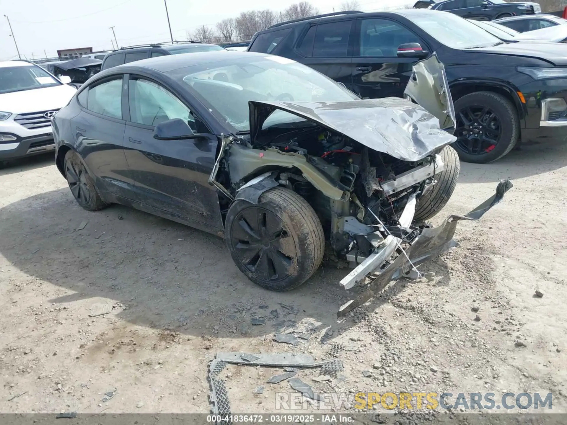1 Photograph of a damaged car 5YJ3E1EA6RF773141 TESLA MODEL 3 2024