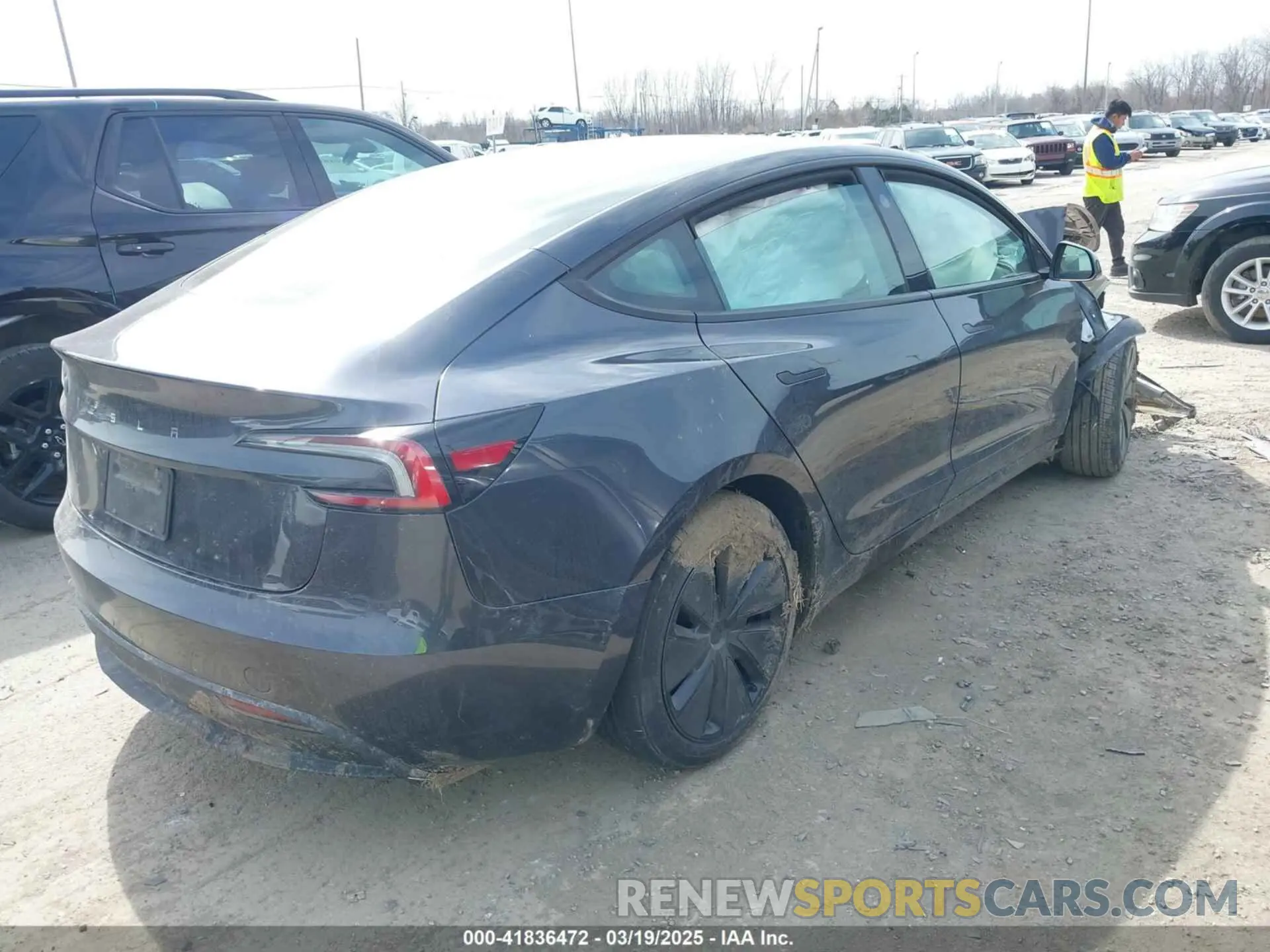 4 Photograph of a damaged car 5YJ3E1EA6RF773141 TESLA MODEL 3 2024