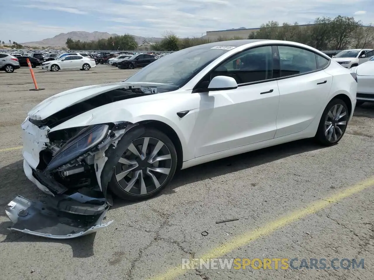 1 Photograph of a damaged car 5YJ3E1EA6RF822676 TESLA MODEL 3 2024
