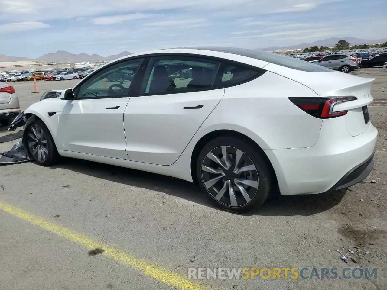 2 Photograph of a damaged car 5YJ3E1EA6RF822676 TESLA MODEL 3 2024