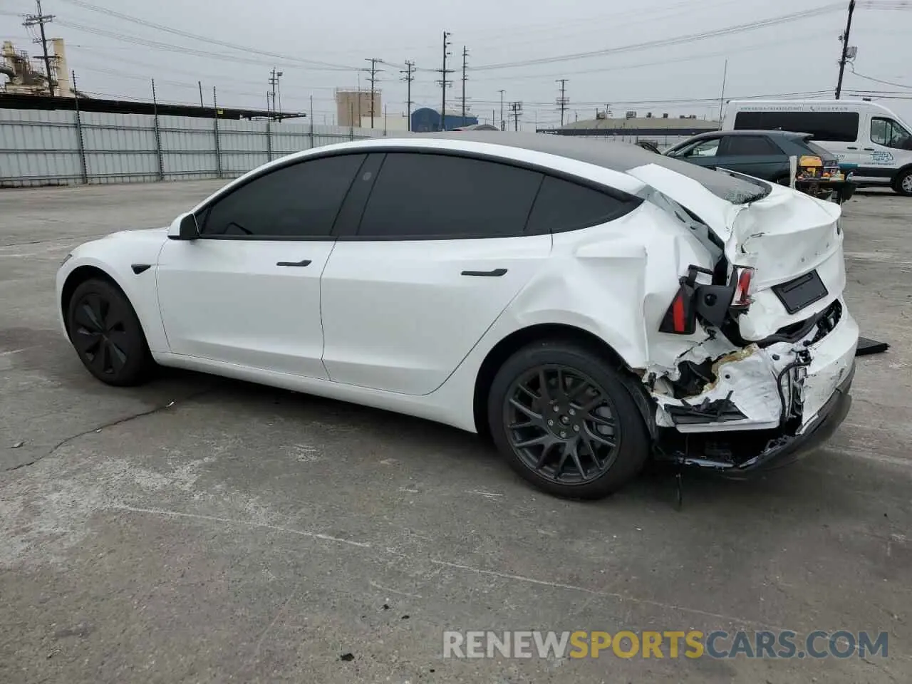 2 Photograph of a damaged car 5YJ3E1EA6RF824332 TESLA MODEL 3 2024