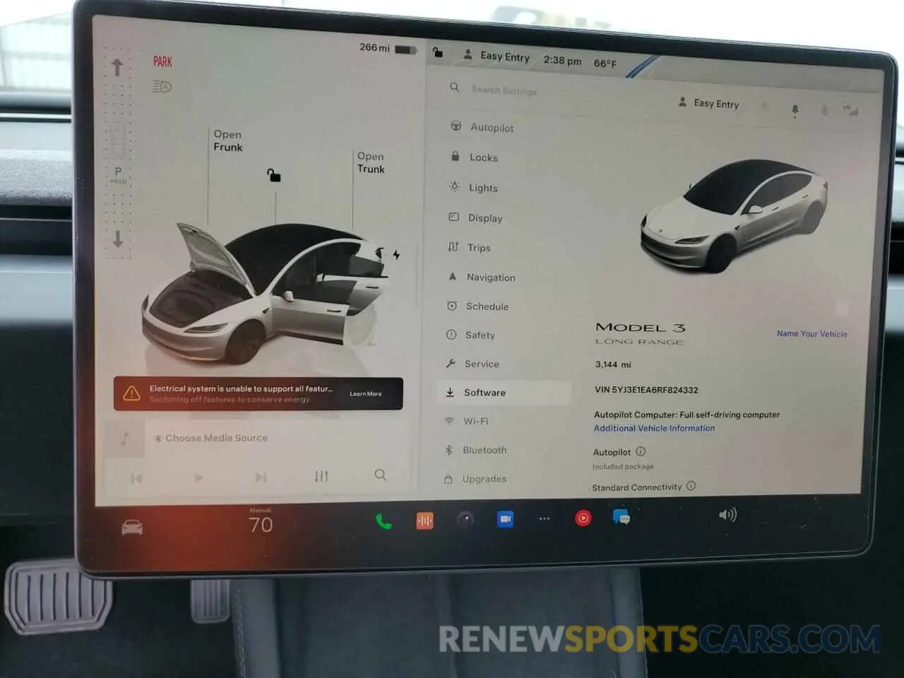 9 Photograph of a damaged car 5YJ3E1EA6RF824332 TESLA MODEL 3 2024