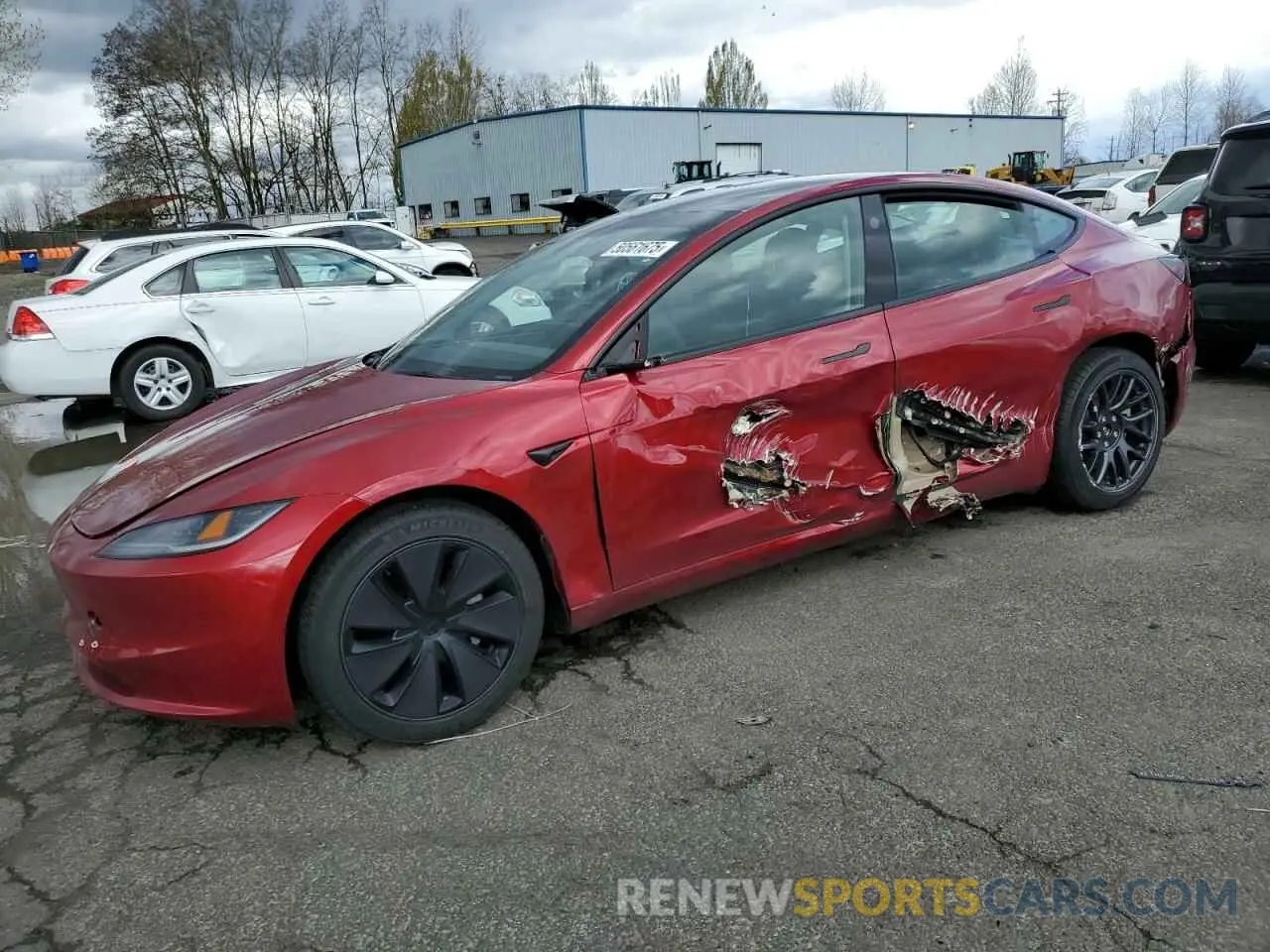 1 Photograph of a damaged car 5YJ3E1EA6RF834780 TESLA MODEL 3 2024
