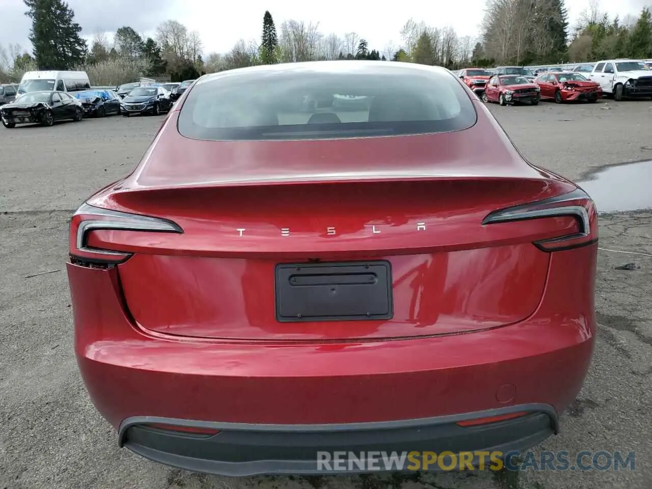 6 Photograph of a damaged car 5YJ3E1EA6RF834780 TESLA MODEL 3 2024