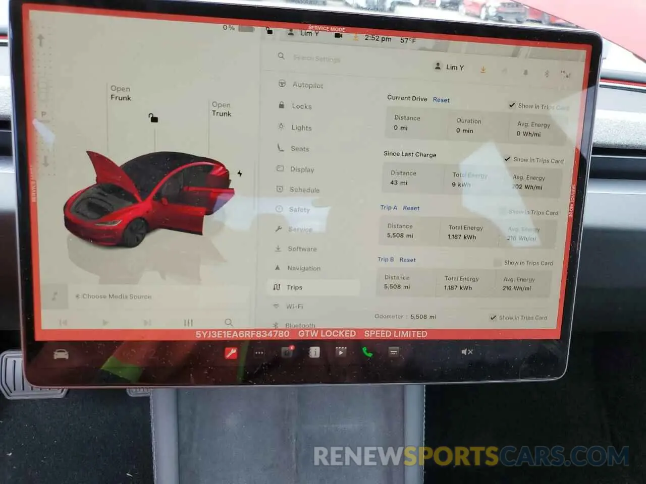 9 Photograph of a damaged car 5YJ3E1EA6RF834780 TESLA MODEL 3 2024