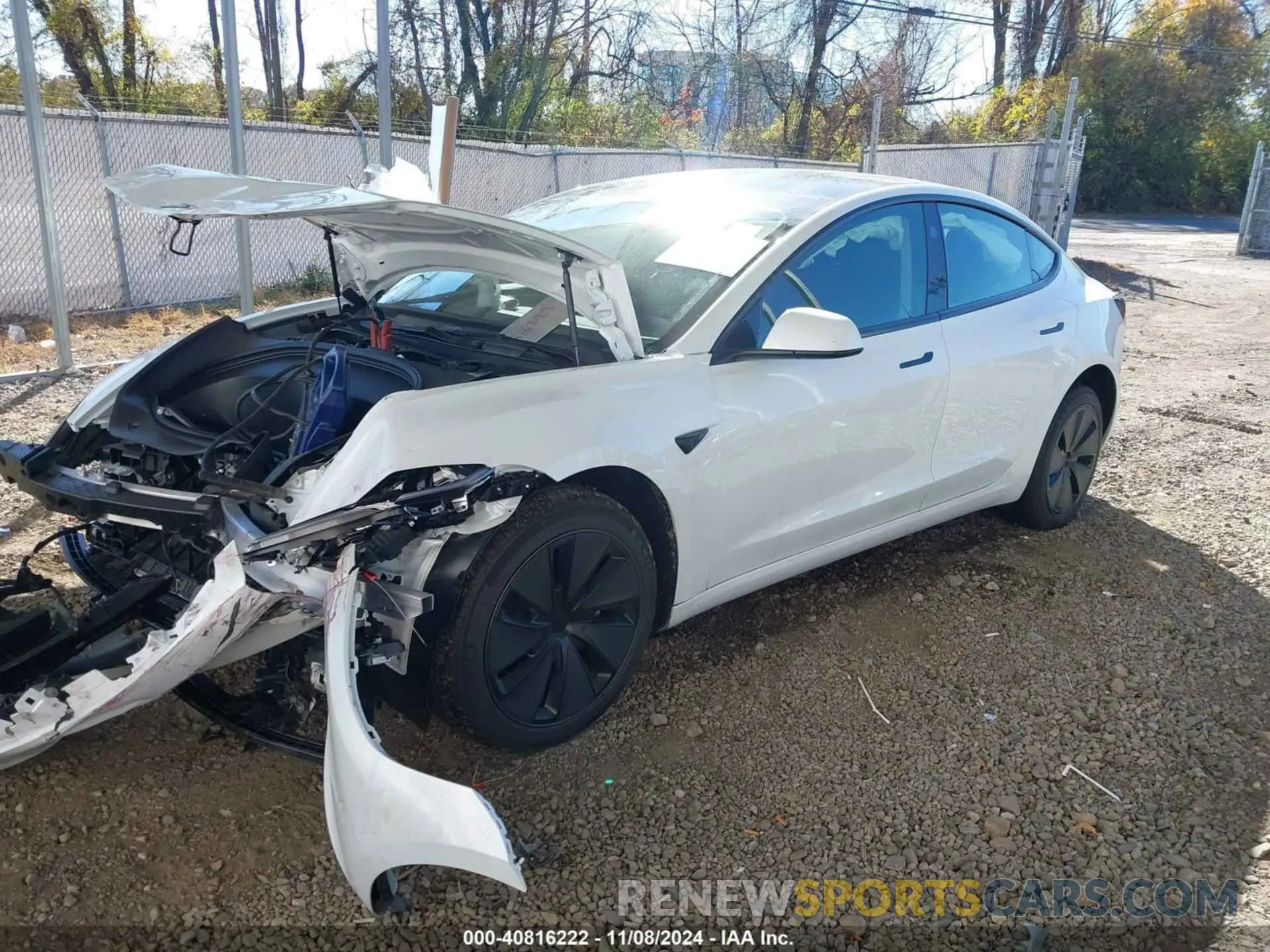 2 Photograph of a damaged car 5YJ3E1EA6RF842734 TESLA MODEL 3 2024