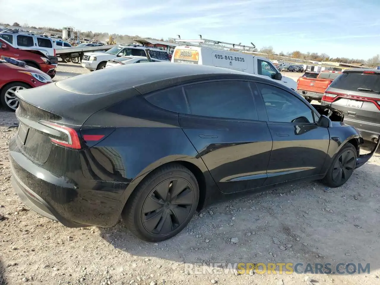3 Photograph of a damaged car 5YJ3E1EA6RF858576 TESLA MODEL 3 2024