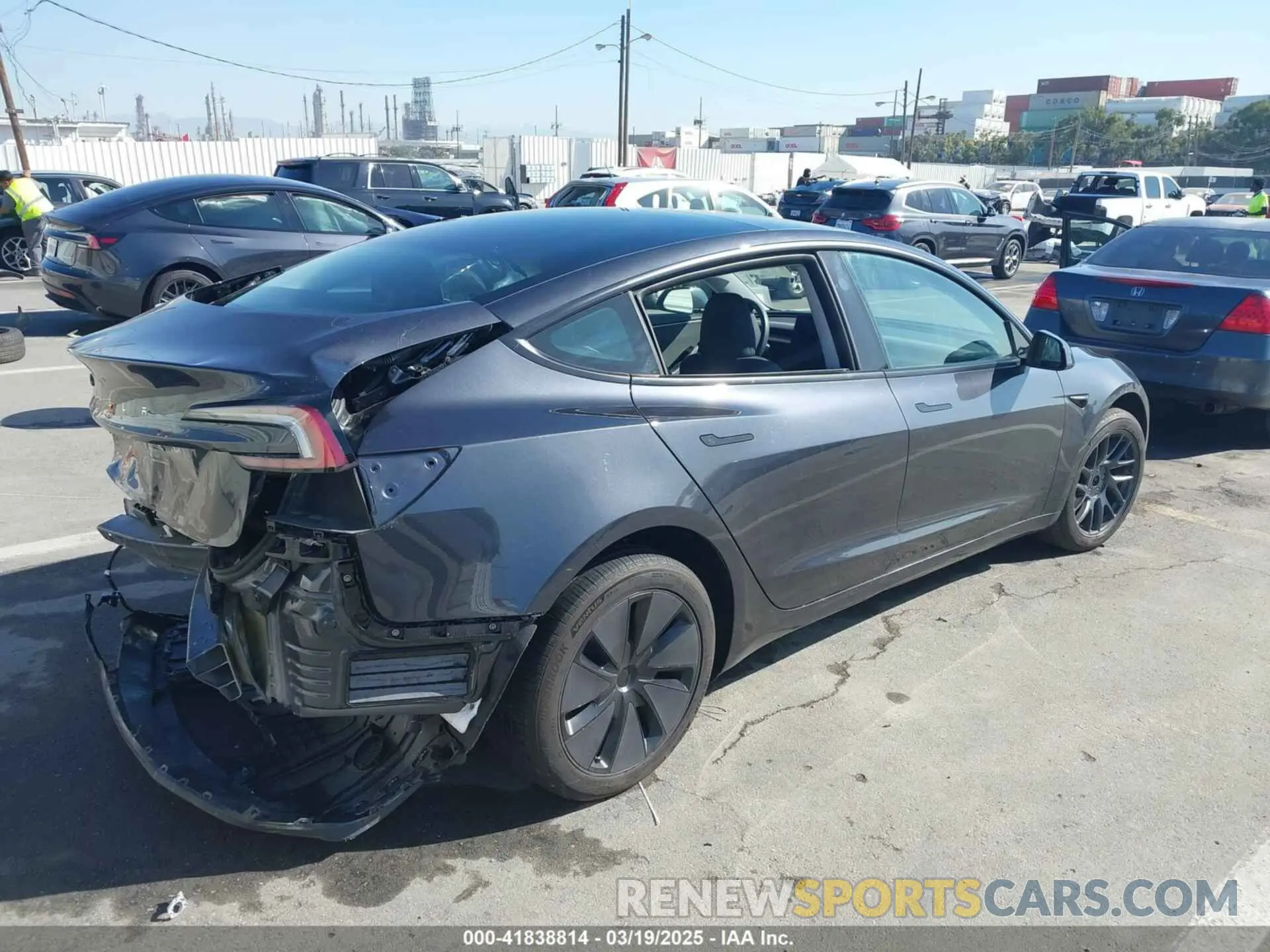 4 Photograph of a damaged car 5YJ3E1EA7RF717855 TESLA MODEL 3 2024