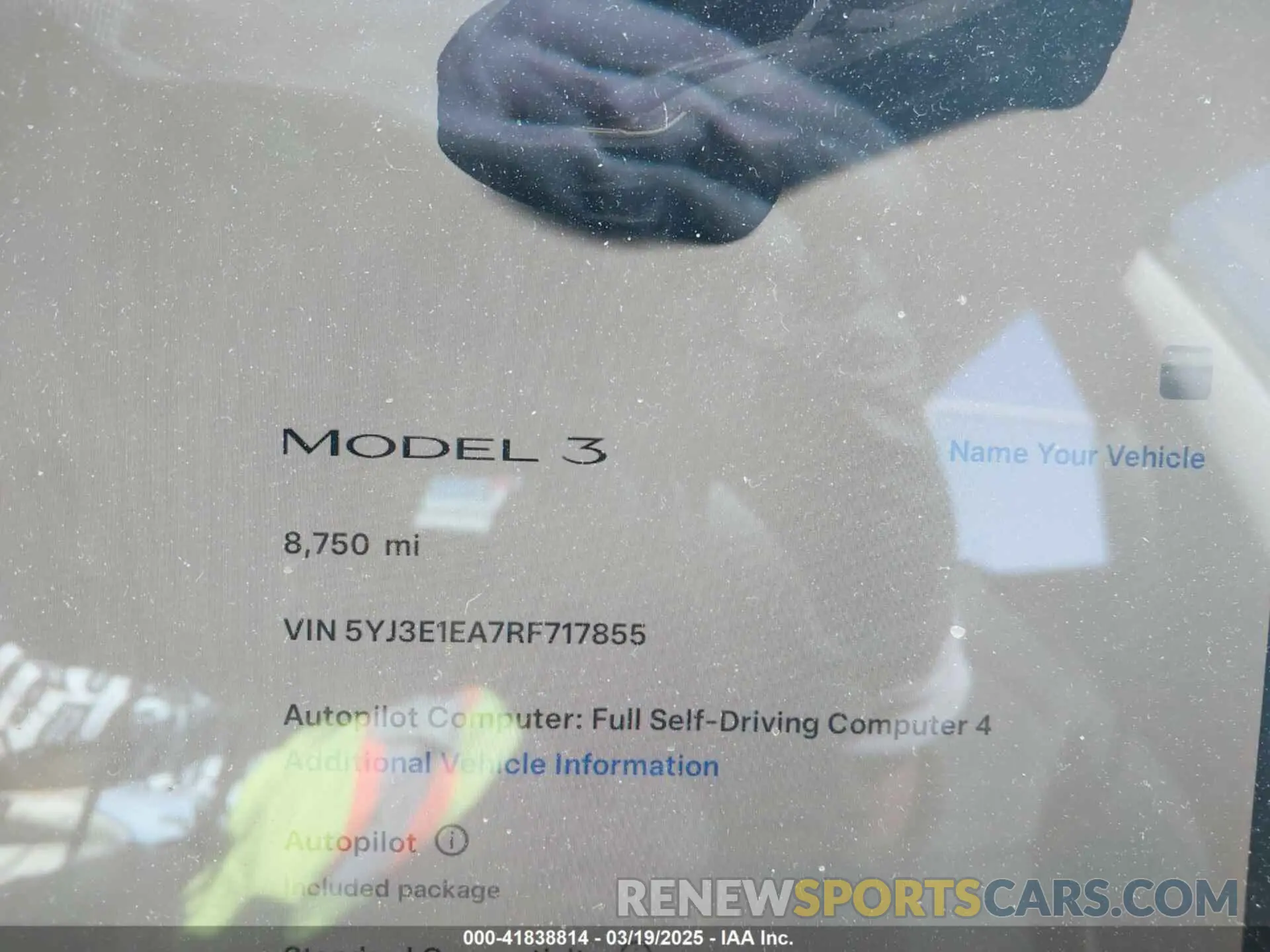 7 Photograph of a damaged car 5YJ3E1EA7RF717855 TESLA MODEL 3 2024