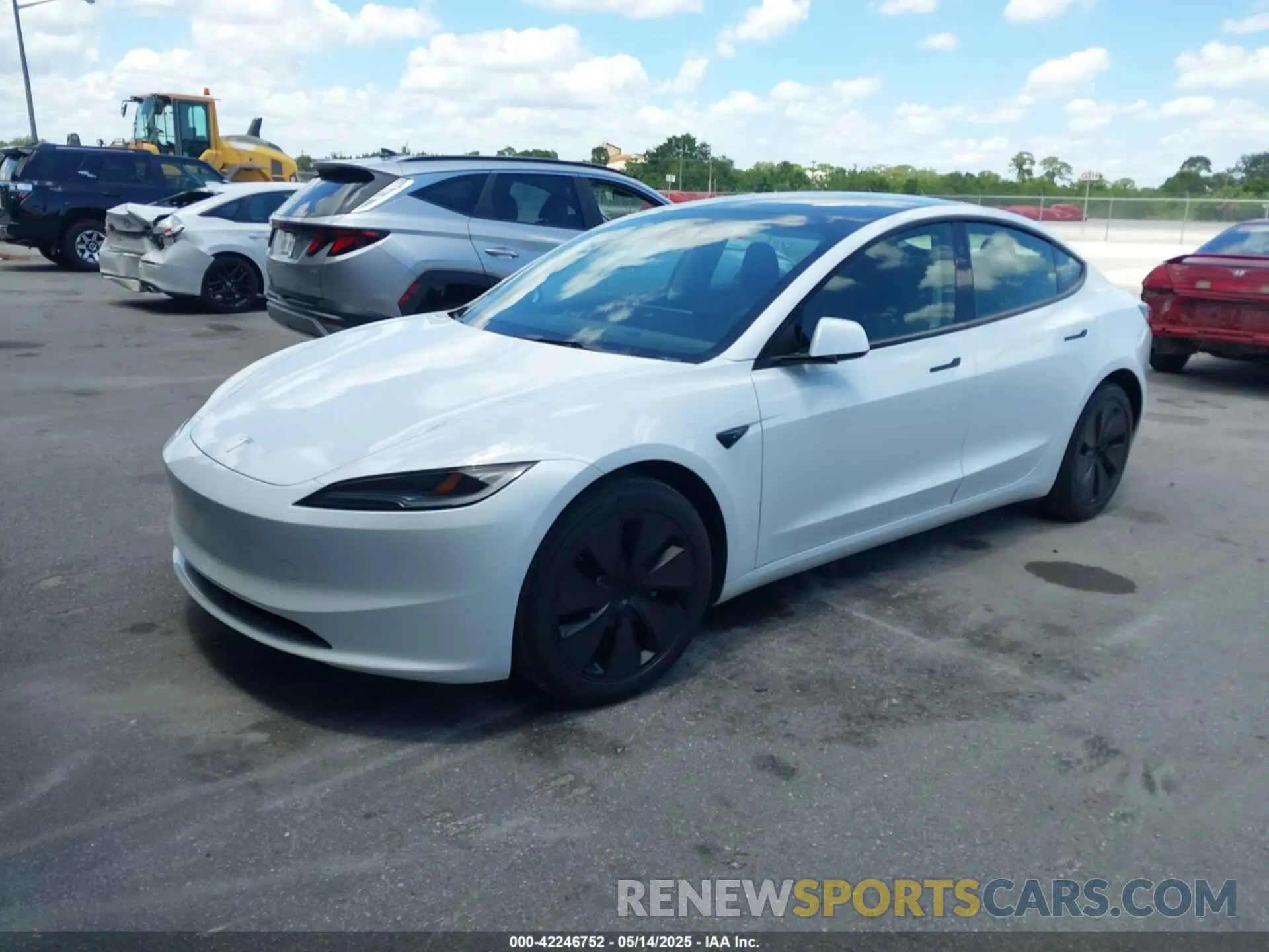 2 Photograph of a damaged car 5YJ3E1EA7RF721503 TESLA MODEL 3 2024