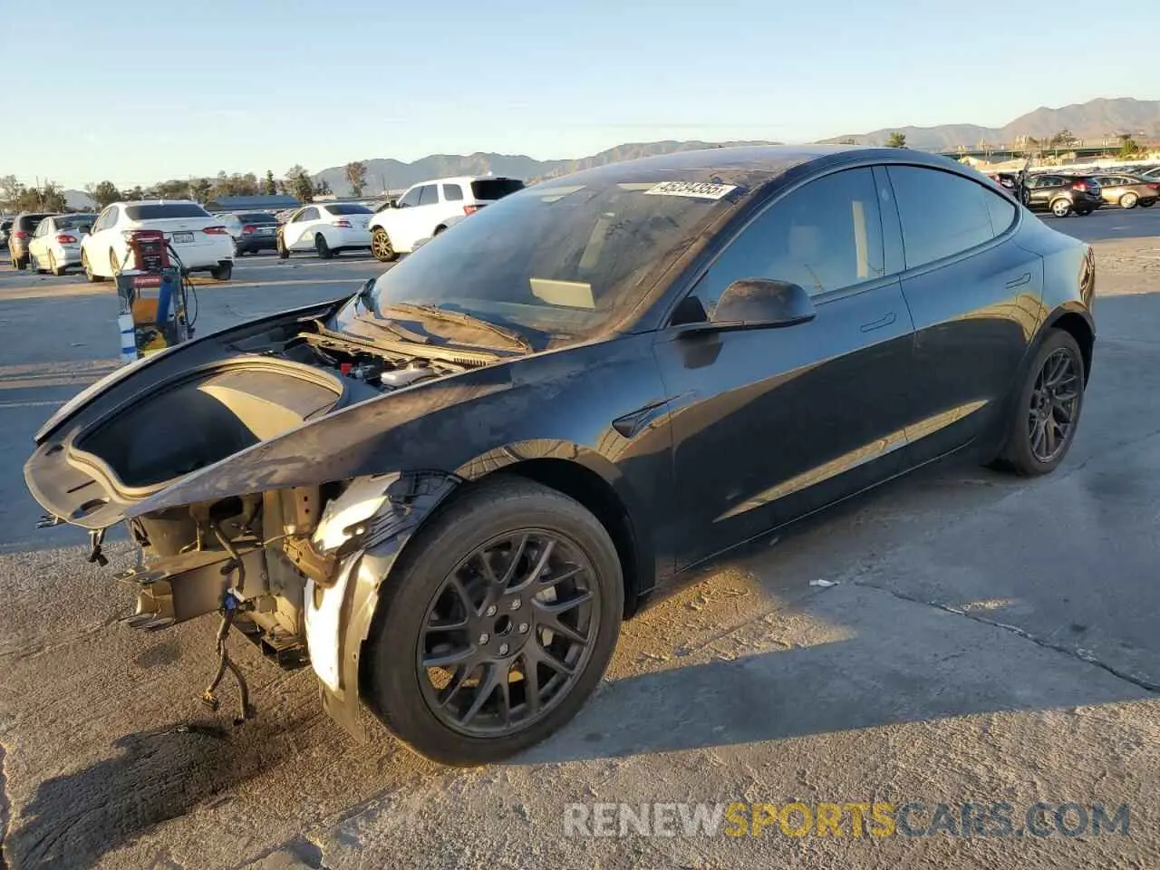 1 Photograph of a damaged car 5YJ3E1EA7RF728273 TESLA MODEL 3 2024