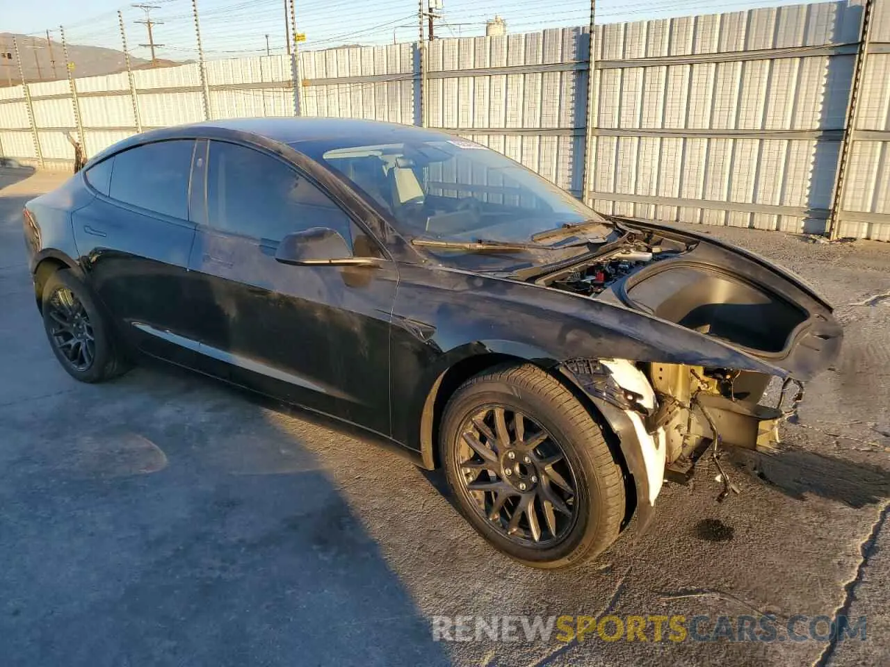 4 Photograph of a damaged car 5YJ3E1EA7RF728273 TESLA MODEL 3 2024