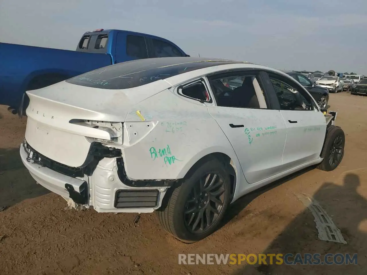 3 Photograph of a damaged car 5YJ3E1EA7RF732484 TESLA MODEL 3 2024