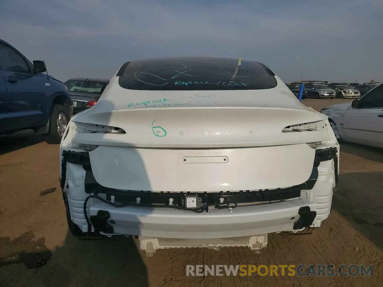 6 Photograph of a damaged car 5YJ3E1EA7RF732484 TESLA MODEL 3 2024