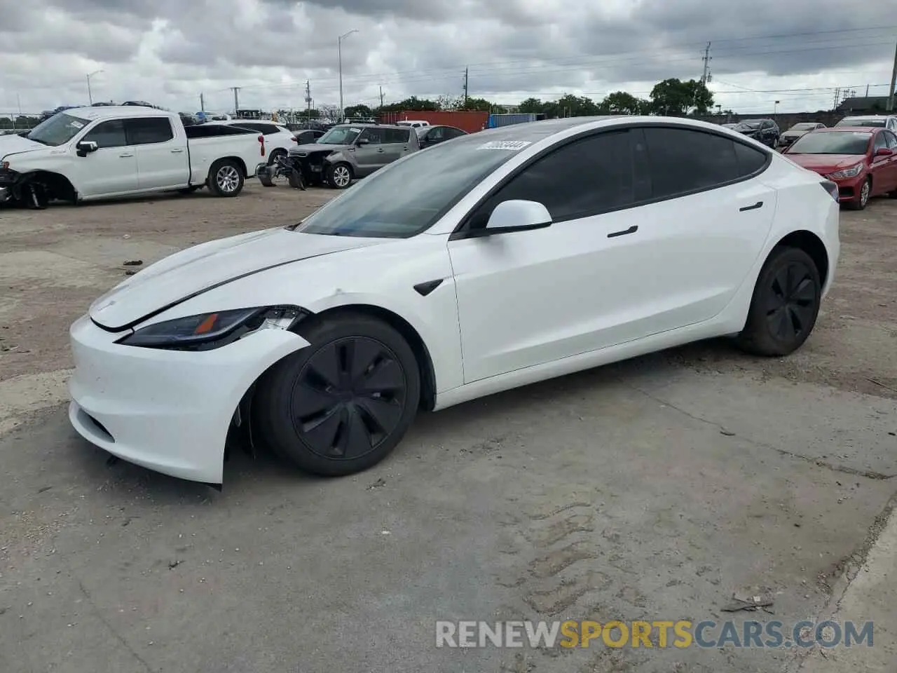 1 Photograph of a damaged car 5YJ3E1EA7RF733070 TESLA MODEL 3 2024