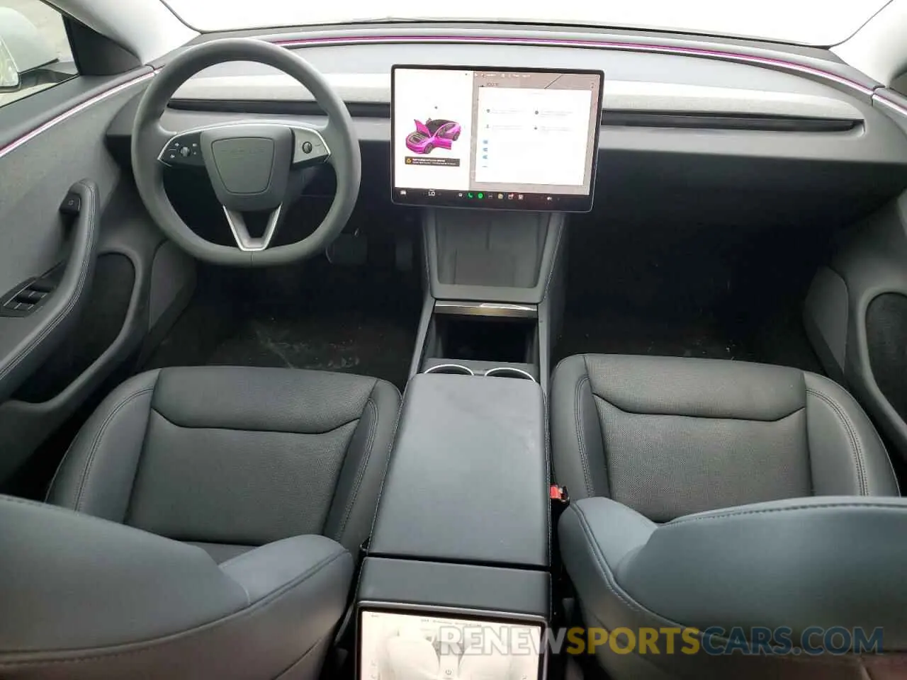 8 Photograph of a damaged car 5YJ3E1EA7RF733070 TESLA MODEL 3 2024