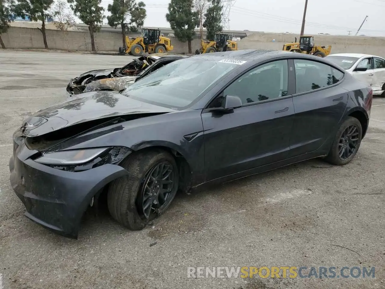 1 Photograph of a damaged car 5YJ3E1EA7RF735160 TESLA MODEL 3 2024