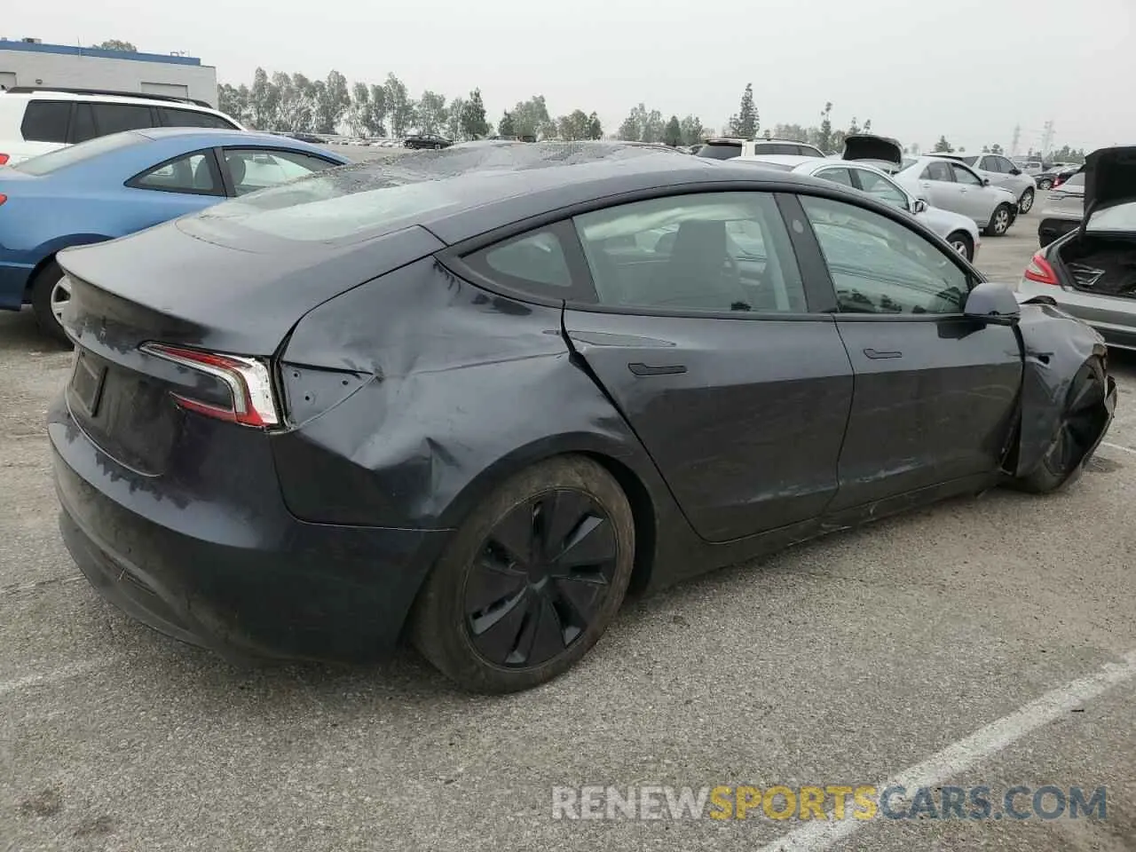 3 Photograph of a damaged car 5YJ3E1EA7RF735160 TESLA MODEL 3 2024