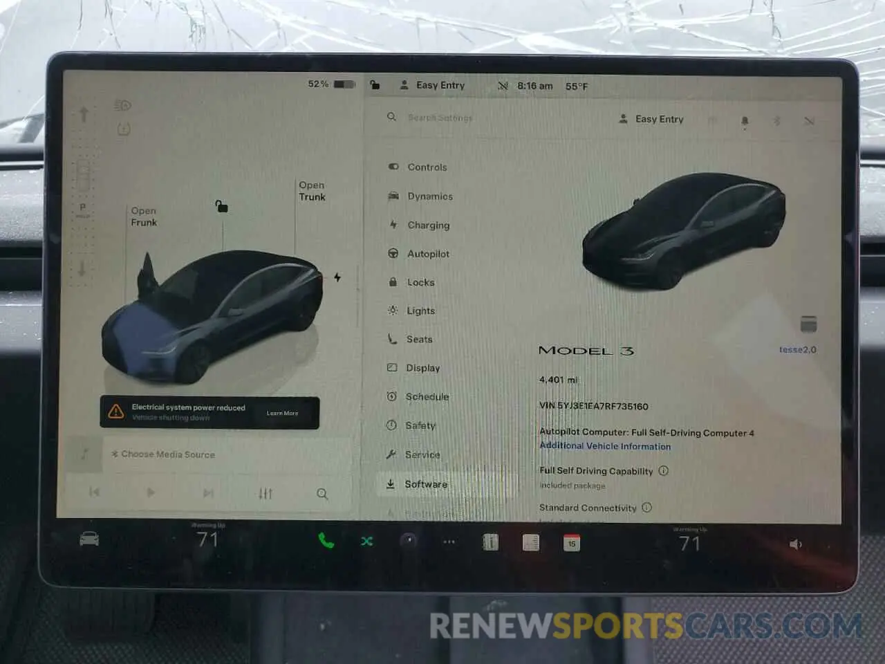 9 Photograph of a damaged car 5YJ3E1EA7RF735160 TESLA MODEL 3 2024