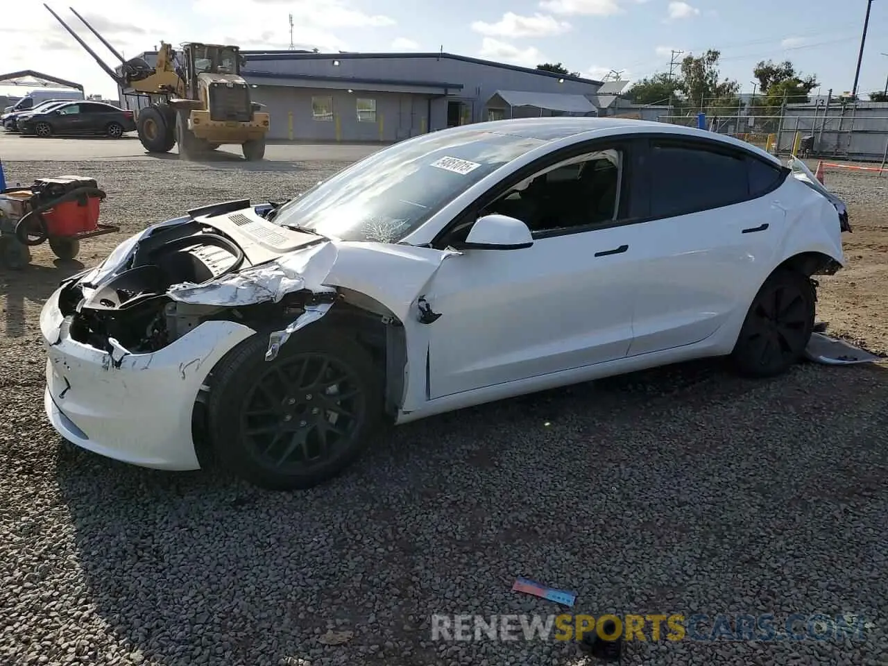 1 Photograph of a damaged car 5YJ3E1EA7RF749463 TESLA MODEL 3 2024