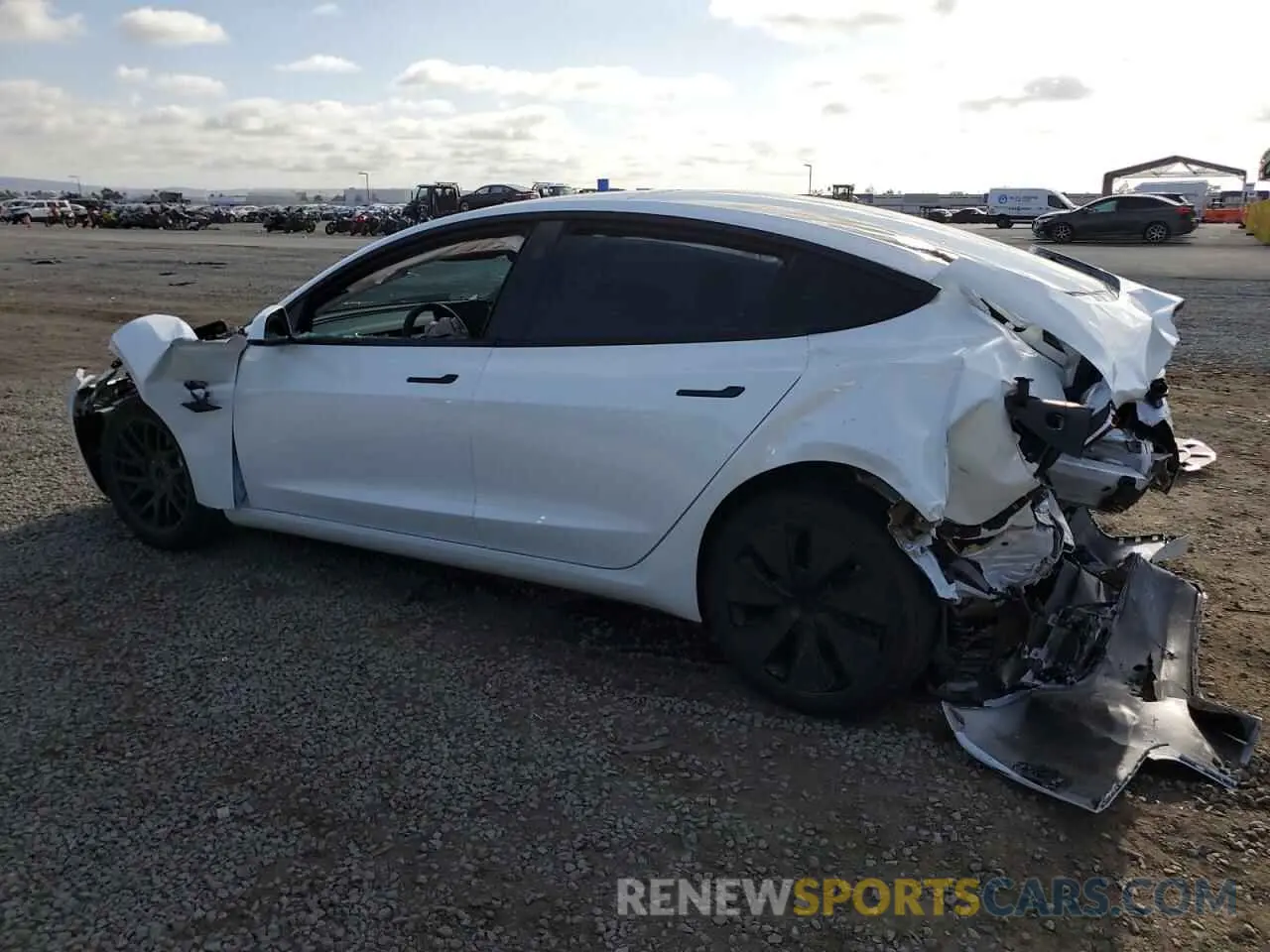2 Photograph of a damaged car 5YJ3E1EA7RF749463 TESLA MODEL 3 2024