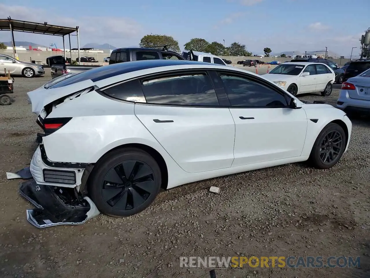 3 Photograph of a damaged car 5YJ3E1EA7RF749463 TESLA MODEL 3 2024