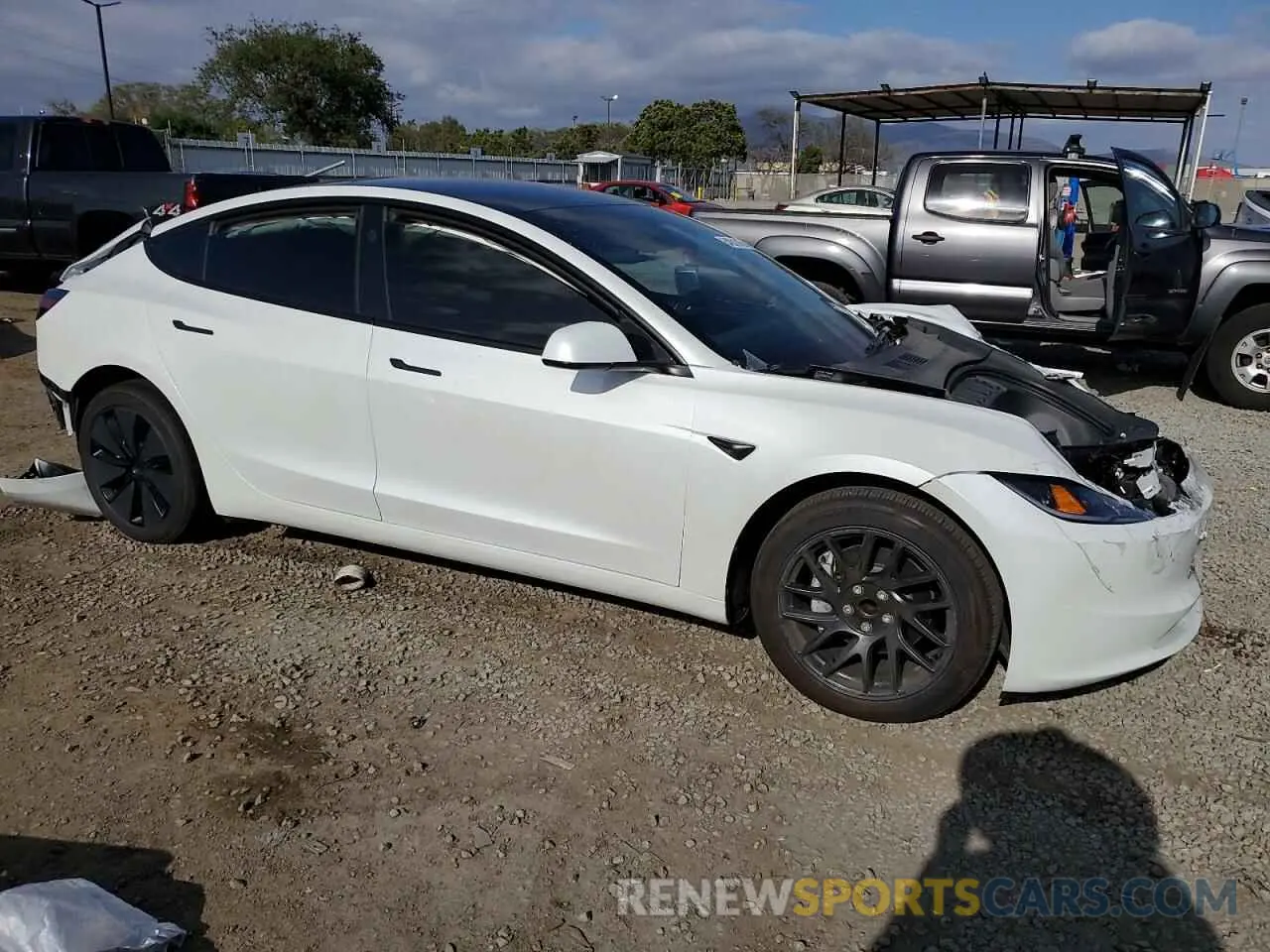 4 Photograph of a damaged car 5YJ3E1EA7RF749463 TESLA MODEL 3 2024