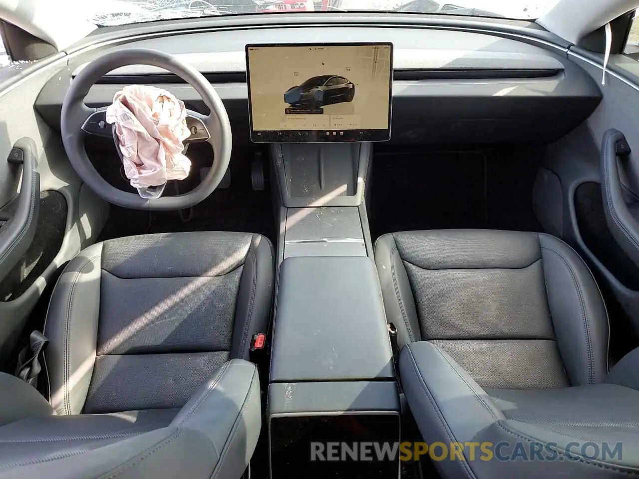 8 Photograph of a damaged car 5YJ3E1EA7RF749463 TESLA MODEL 3 2024