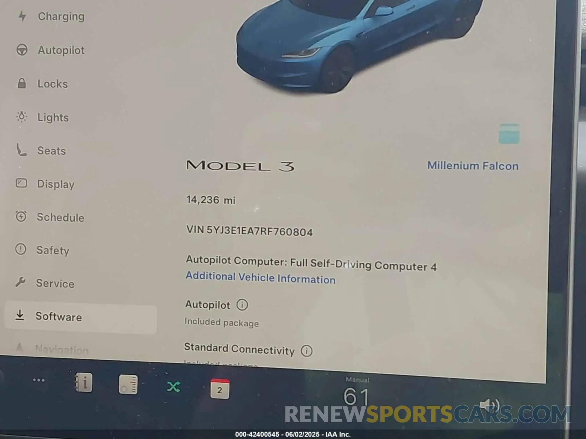 7 Photograph of a damaged car 5YJ3E1EA7RF760804 TESLA MODEL 3 2024