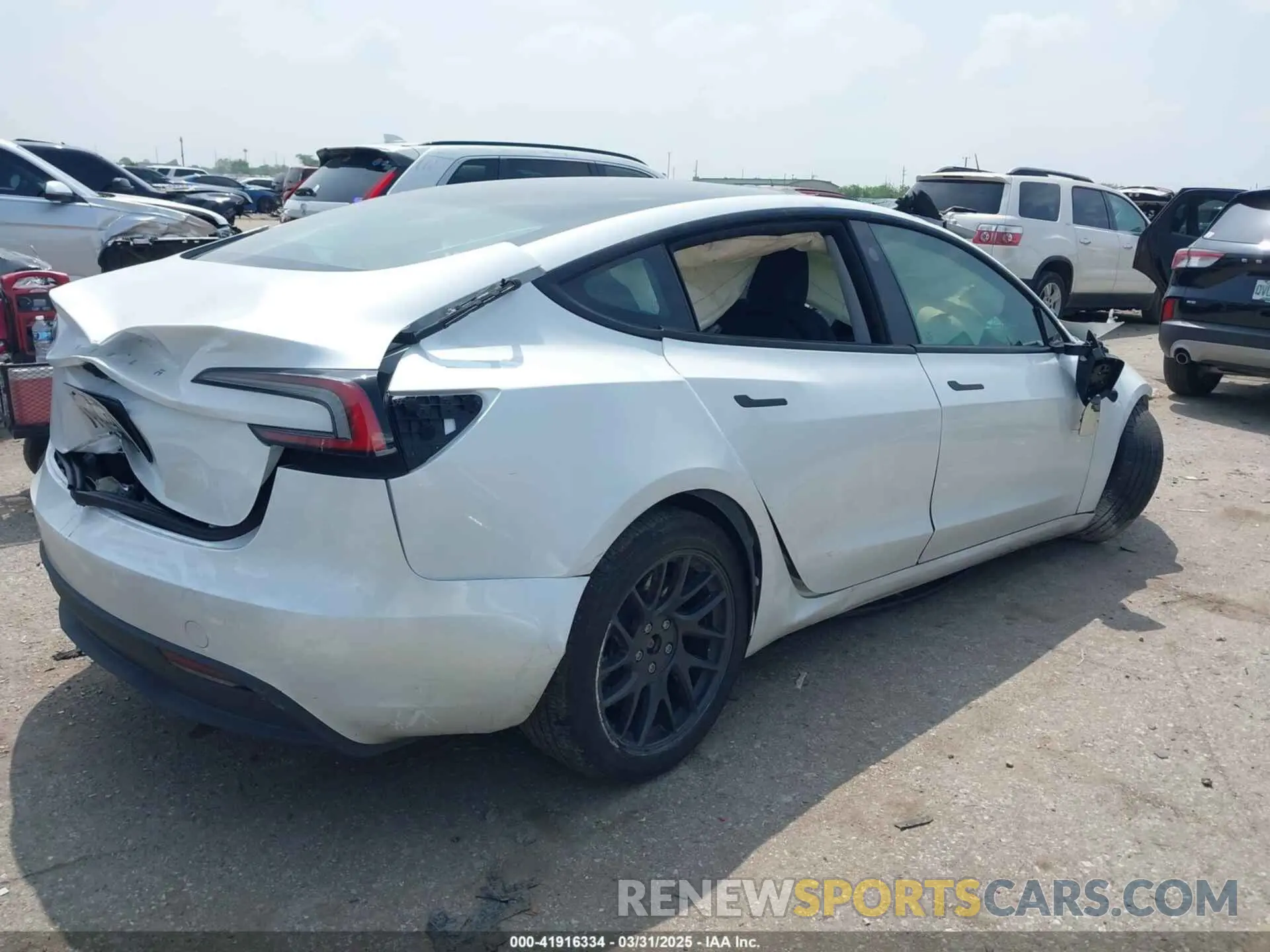 4 Photograph of a damaged car 5YJ3E1EA7RF767266 TESLA MODEL 3 2024