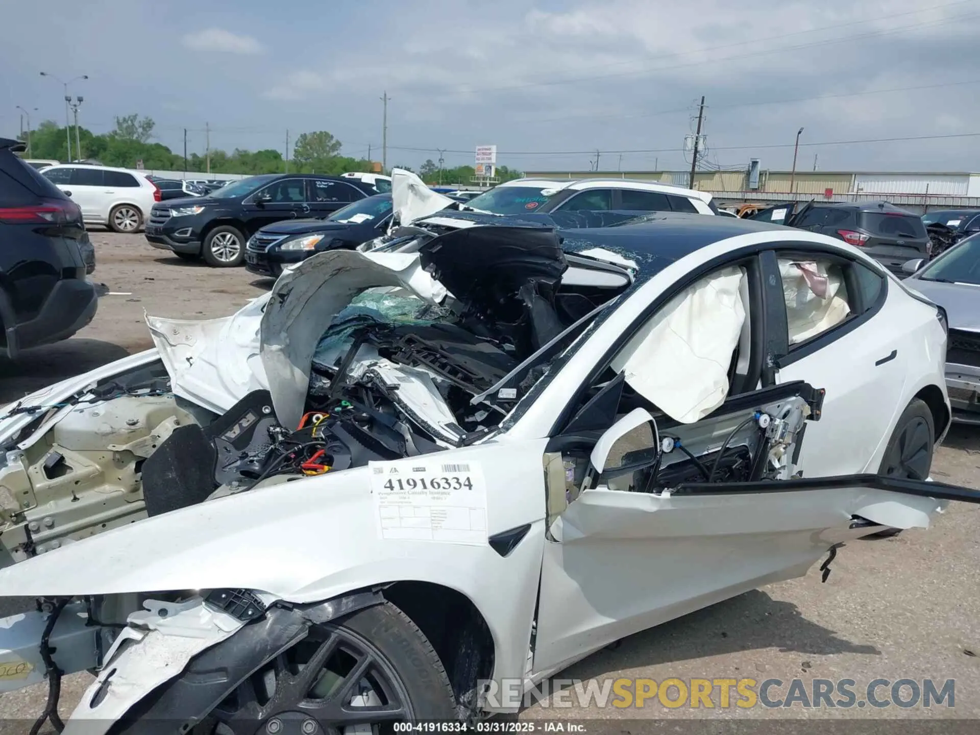 6 Photograph of a damaged car 5YJ3E1EA7RF767266 TESLA MODEL 3 2024