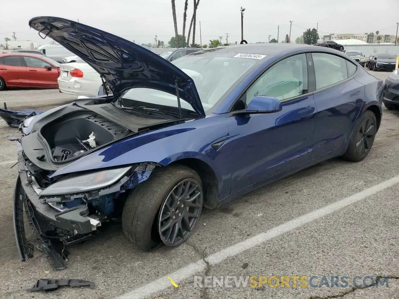 1 Photograph of a damaged car 5YJ3E1EA7RF771270 TESLA MODEL 3 2024