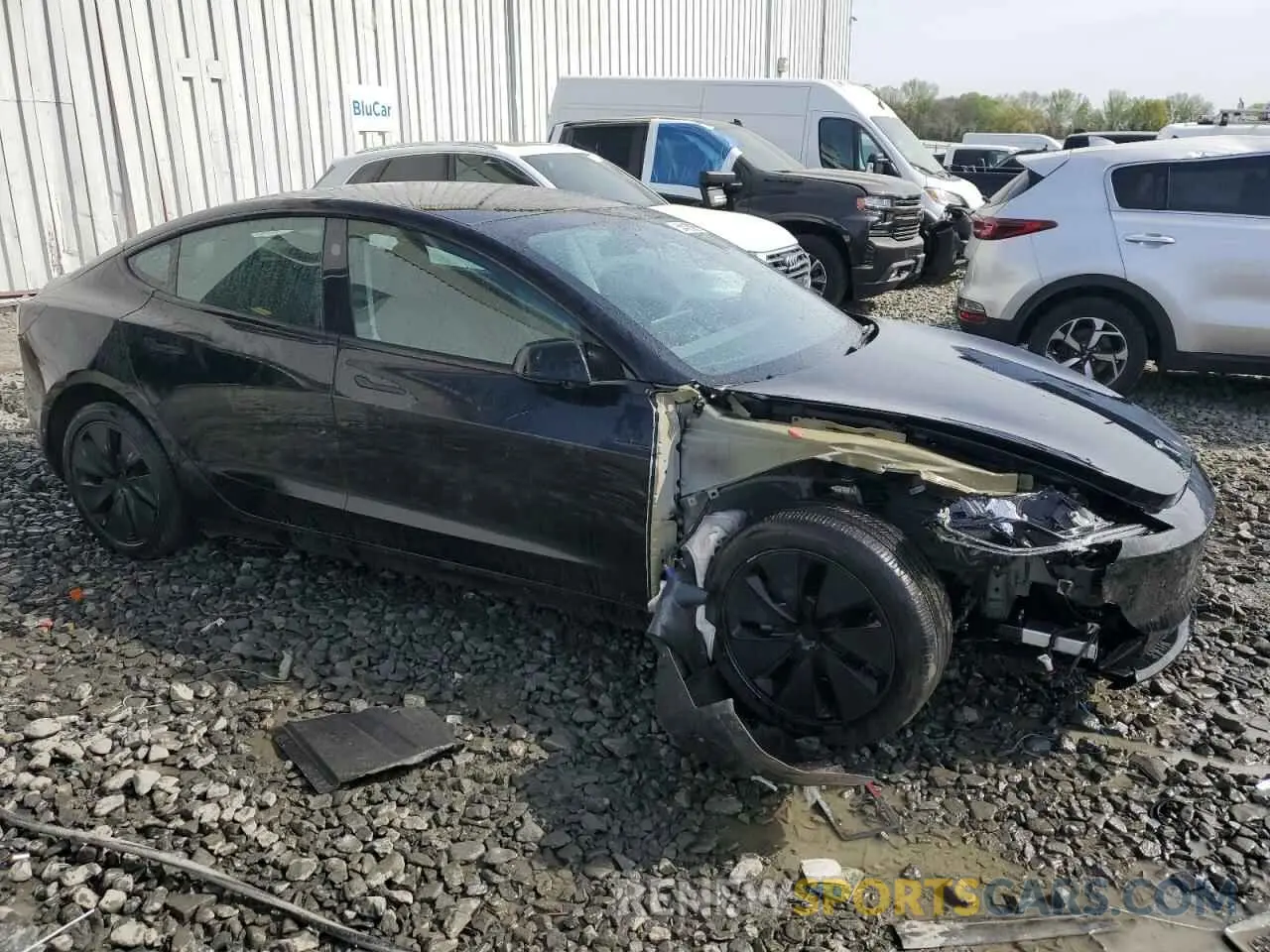 4 Photograph of a damaged car 5YJ3E1EA7RF771592 TESLA MODEL 3 2024