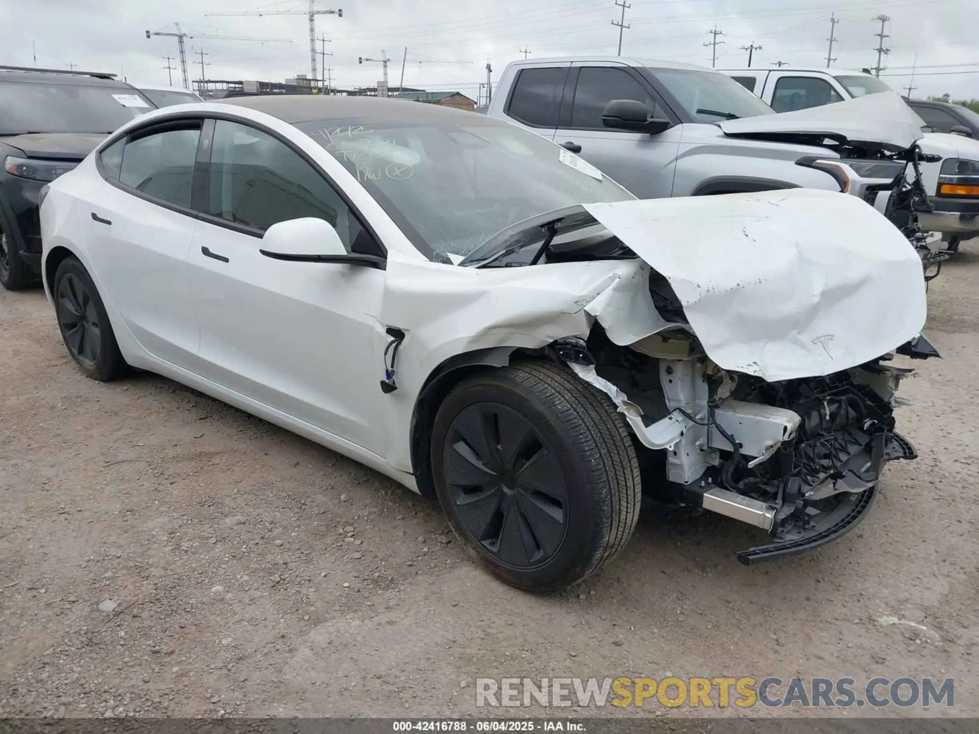 1 Photograph of a damaged car 5YJ3E1EA7RF772127 TESLA MODEL 3 2024