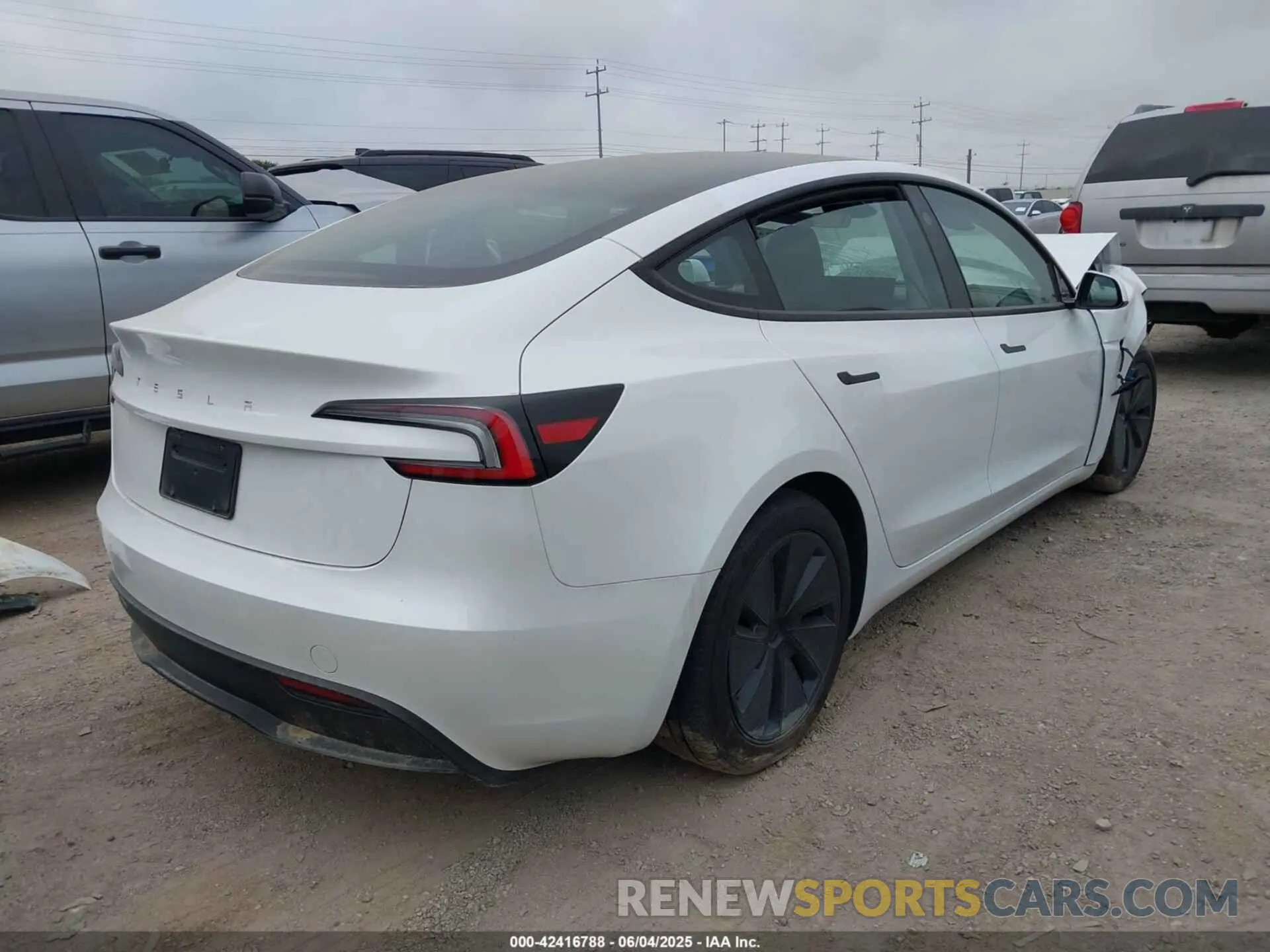 4 Photograph of a damaged car 5YJ3E1EA7RF772127 TESLA MODEL 3 2024