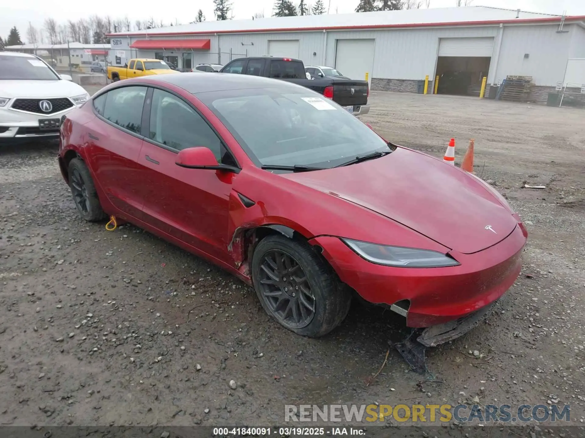 1 Photograph of a damaged car 5YJ3E1EA7RF785461 TESLA MODEL 3 2024