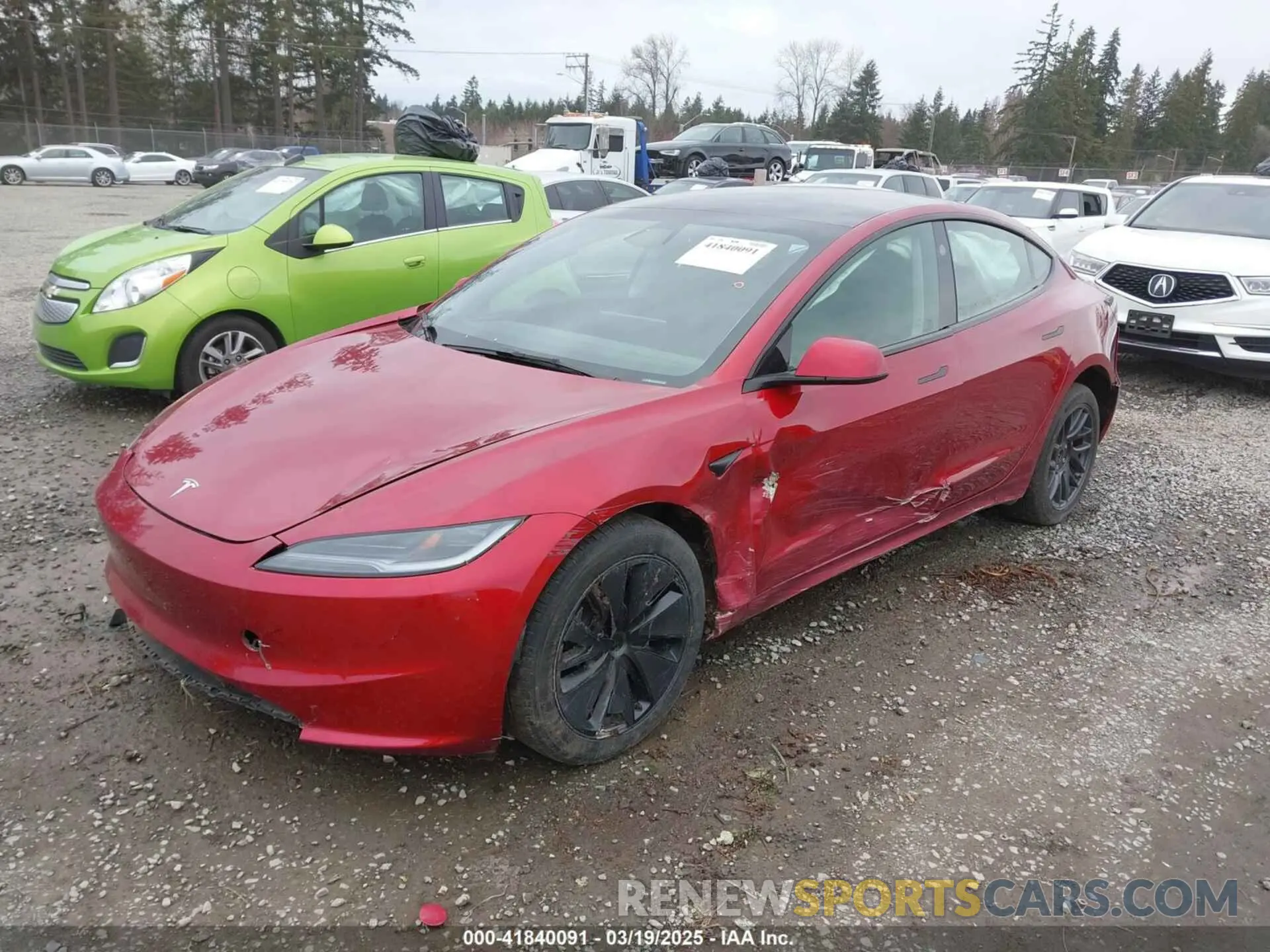 2 Photograph of a damaged car 5YJ3E1EA7RF785461 TESLA MODEL 3 2024