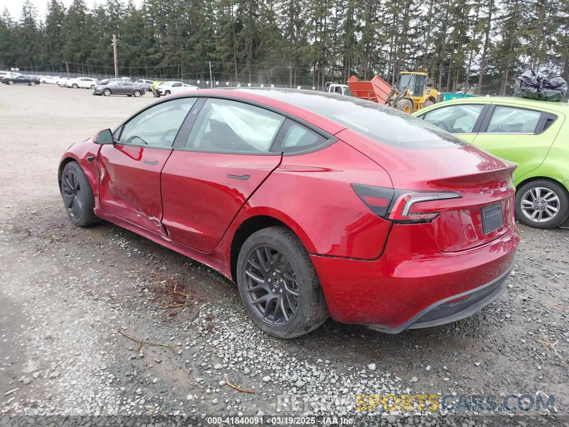 3 Photograph of a damaged car 5YJ3E1EA7RF785461 TESLA MODEL 3 2024