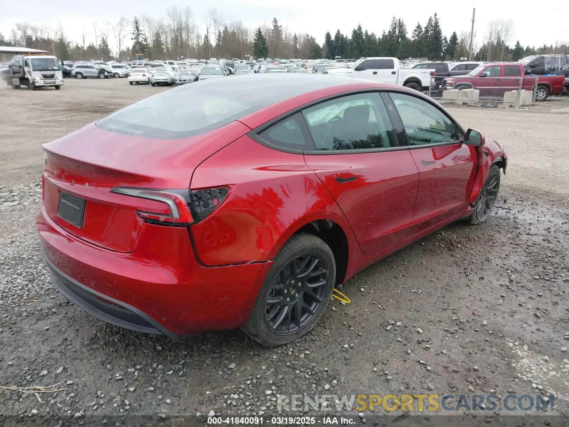 4 Photograph of a damaged car 5YJ3E1EA7RF785461 TESLA MODEL 3 2024