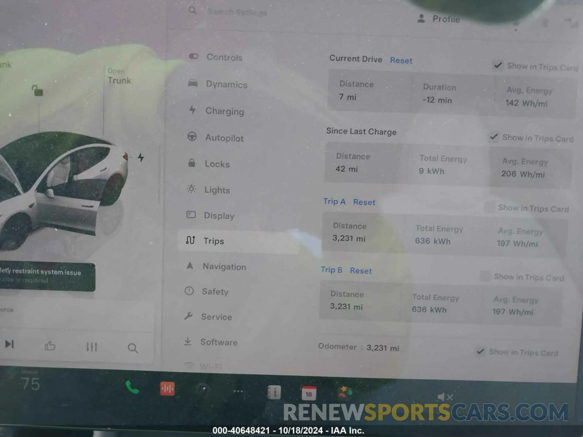 7 Photograph of a damaged car 5YJ3E1EA7RF812528 TESLA MODEL 3 2024
