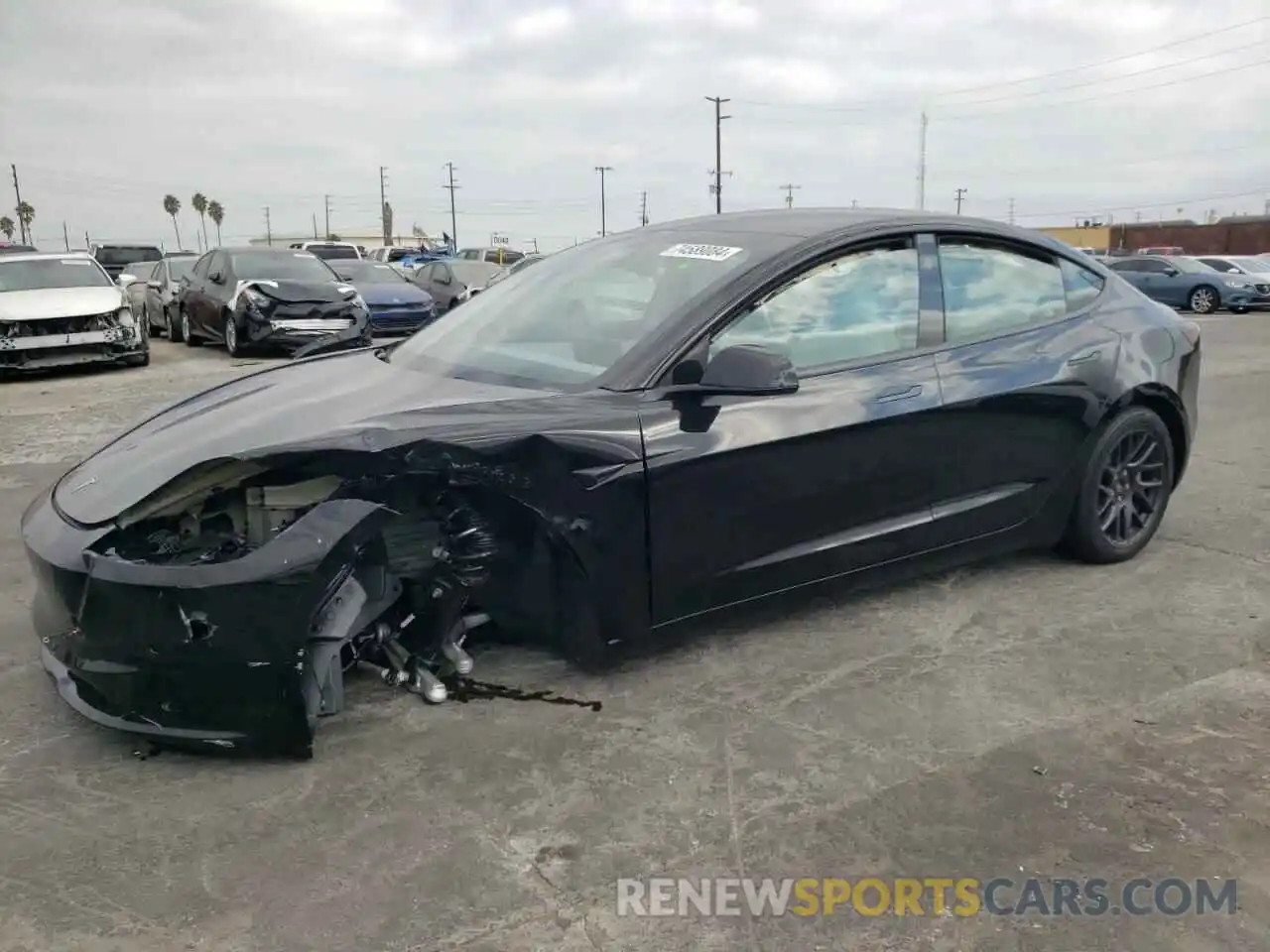 1 Photograph of a damaged car 5YJ3E1EA7RF815798 TESLA MODEL 3 2024