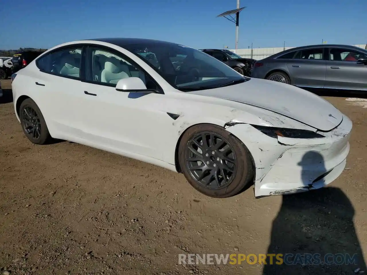 4 Photograph of a damaged car 5YJ3E1EA7RF826302 TESLA MODEL 3 2024